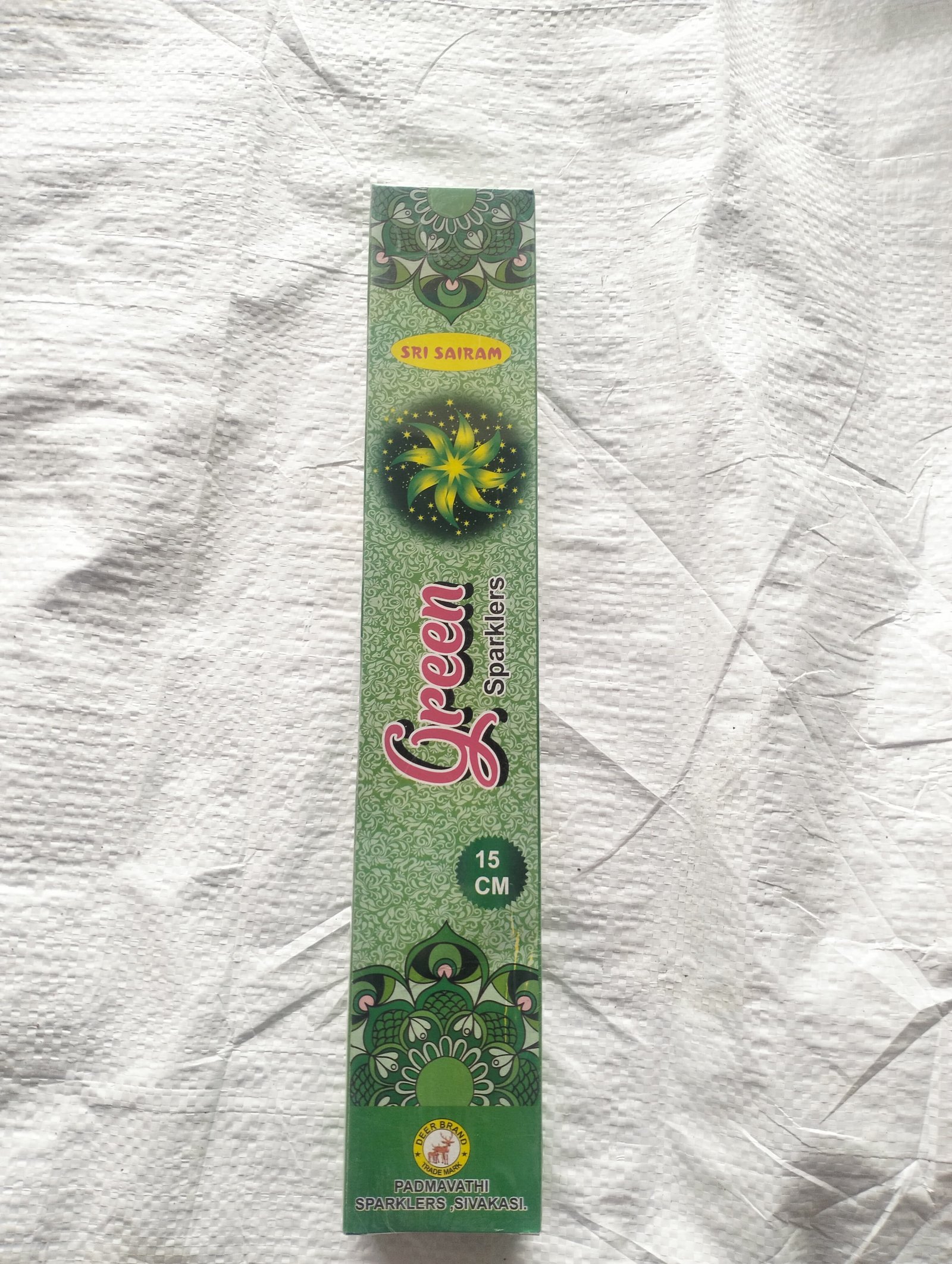 15 cm Green Sparklers