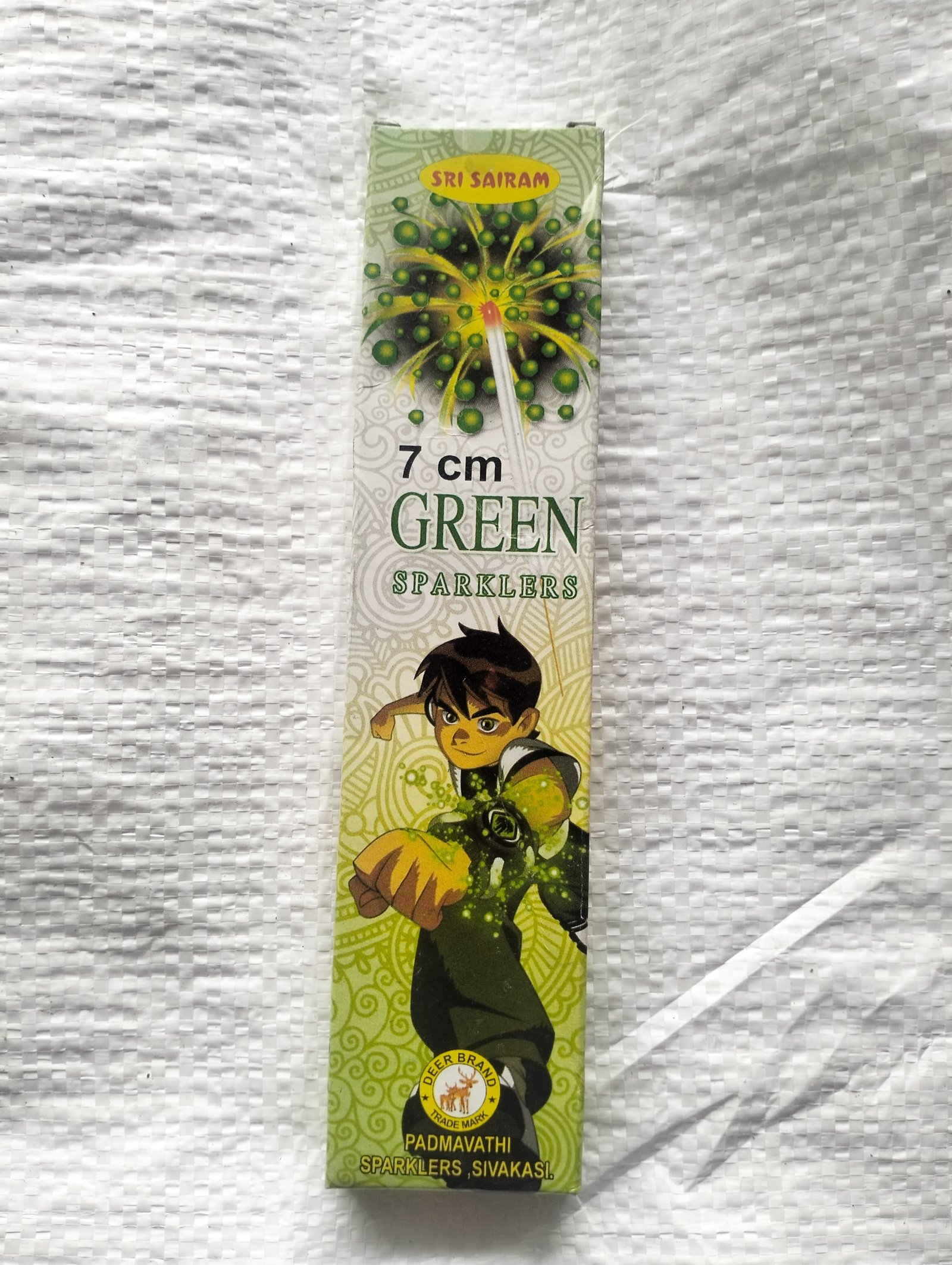 7 cm Green Sparklers